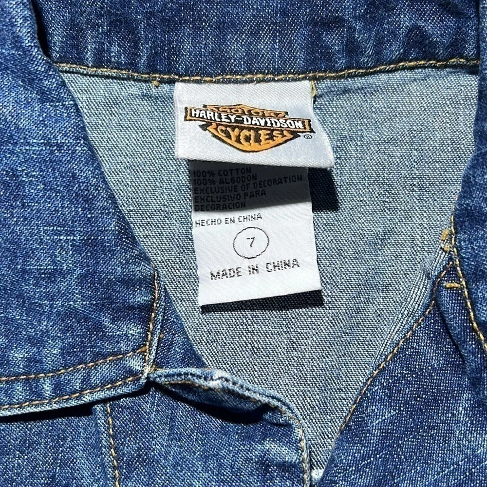Harley Davidson Denim Vest Patch
